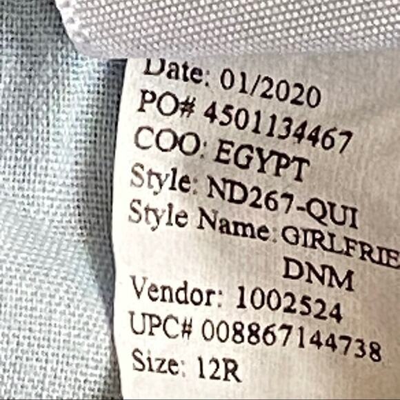 $25/ New Direction Girlfriend Cuffed Jeans Size 12R - Picture 3 of 16